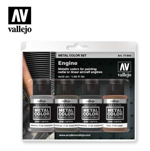 Engine Vallejo Metal Color Set