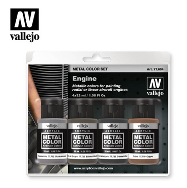 Engine Vallejo Metal Color Set