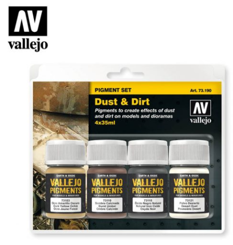 Dust & Dirt Vallejo Pigments Set