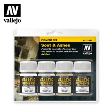 Soot & Ashes Vallejo Pigments Set