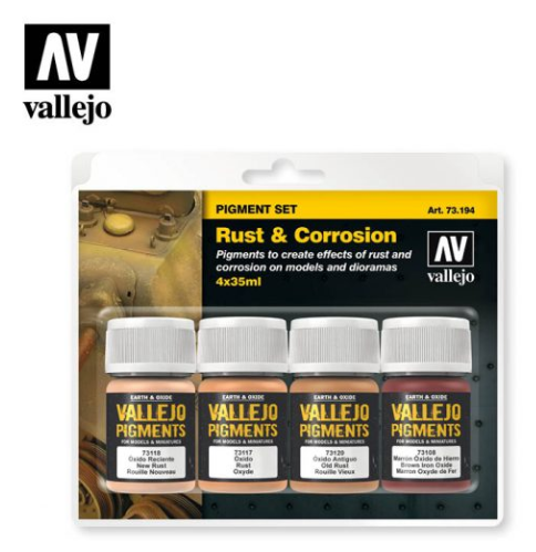 Rust & Corrosion Vallejo Pigments Set