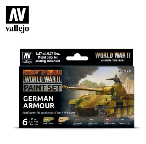 WWII German Armour Vallejo Wargames Set