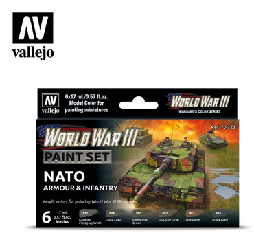 WWIII NATO Armour & Infantry Vallejo Wargames Set
