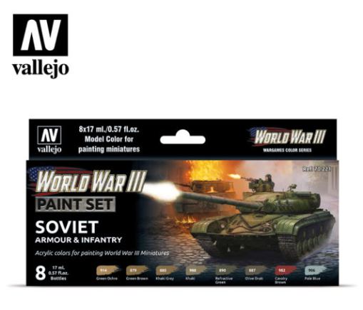 WWIII Soviet Armour & Infantry Vallejo Wargames Set