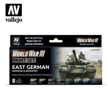 WWIII East German Armour & Infantry Vallejo Wargames Set