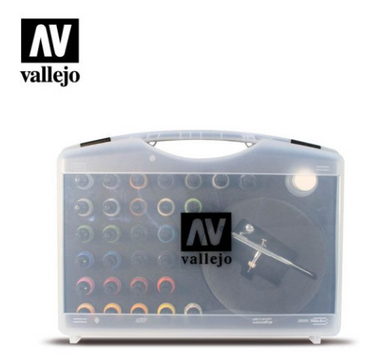 Basic Game Air Colors & Airbrush Vallejo Cases