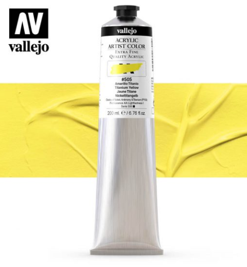 Titanium Yellow Vallejo Acrylic Artist Color