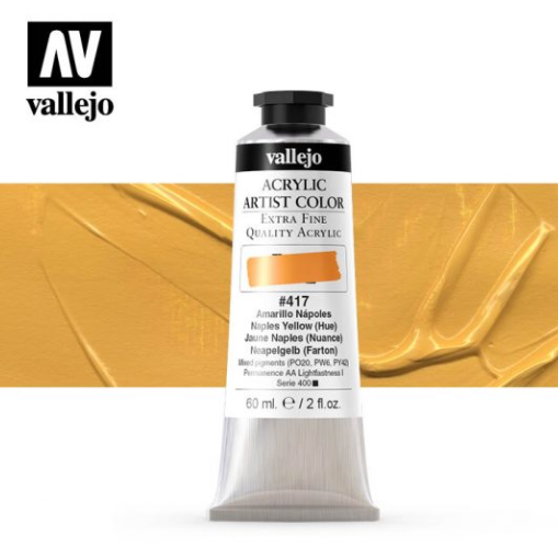 Naples Yellow (Hue) Vallejo Acrylic Artist Color