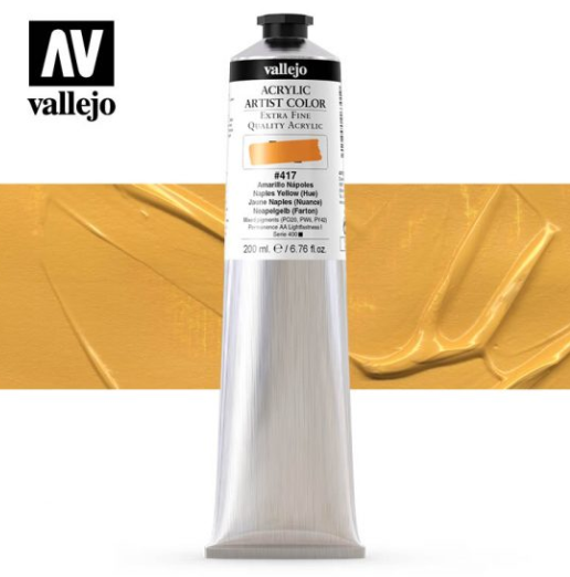 Naples Yellow (Hue) Vallejo Acrylic Artist Color