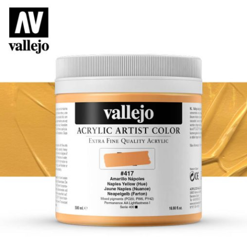 Naples Yellow (Hue) Vallejo Acrylic Artist Color