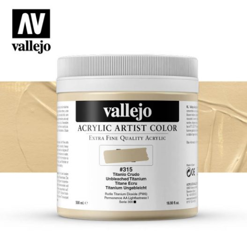 Umbleached Titanium Vallejo Acrylic Artist Color