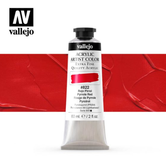 Pyrrole Red Vallejo Acrylic Artist Color