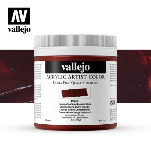 Quinacridone Burnt Orange Vallejo Acrylic Artist Color