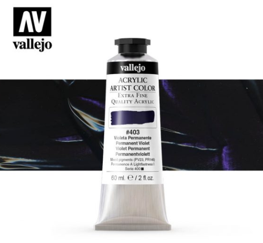 Permanent Violet Vallejo Acrylic Artist Color