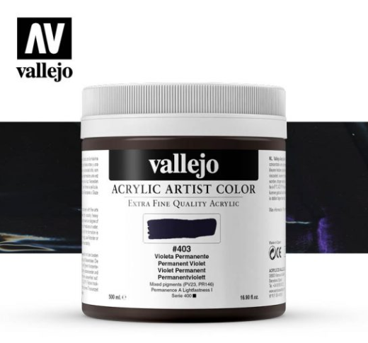 Permanent Violet Vallejo Acrylic Artist Color