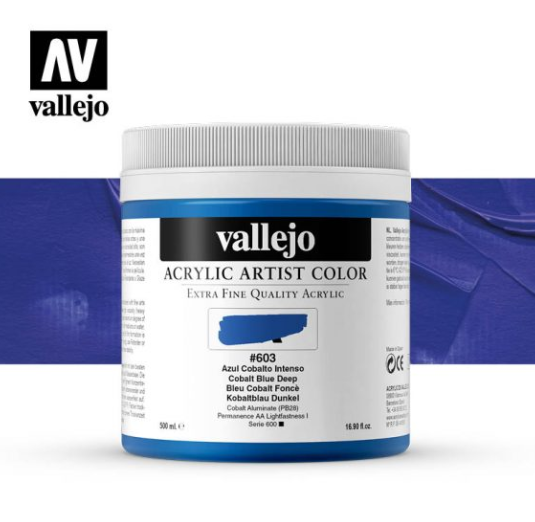 Cobalt Blue Deep Vallejo Acrylic Artist Color