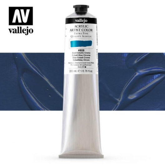 Cobalt Blue Chrome Vallejo Acrylic Artist Color