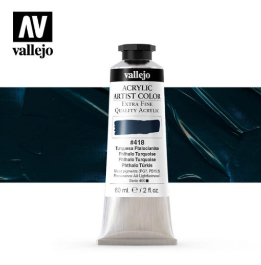 Phthalo Turquoise Vallejo Acrylic Artist Color