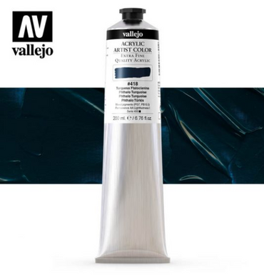 Phthalo Turquoise Vallejo Acrylic Artist Color