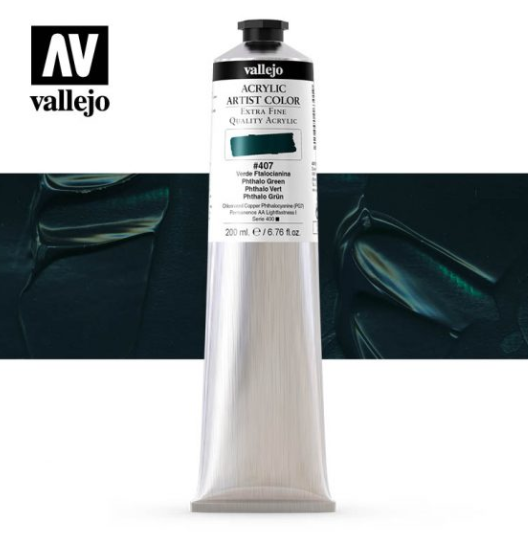 Phthalo Green Vallejo Acrylic Artist Color