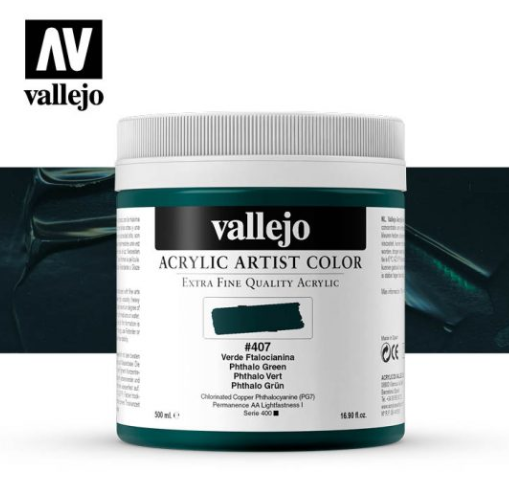 Phthalo Green Vallejo Acrylic Artist Color