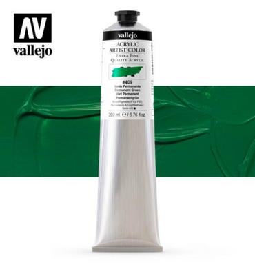 Permanent Green Vallejo Acrylic Artist Color