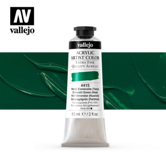 Emerald Green (Hue) Vallejo Acrylic Artist Color