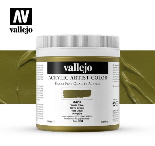 Olive Green Vallejo Acrylic Artist Color