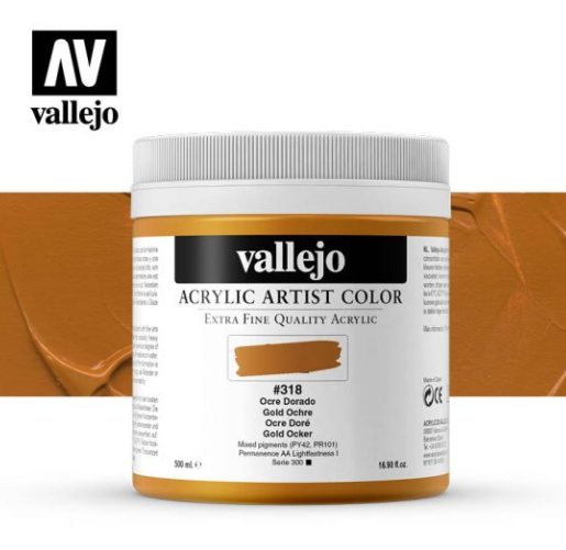 Gold Ochre Vallejo Acrylic Artist Color