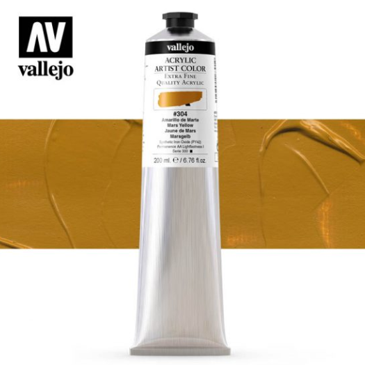 Mars Yellow Vallejo Acrylic Artist Color