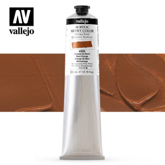 Mars Orange Vallejo Acrylic Artist Color