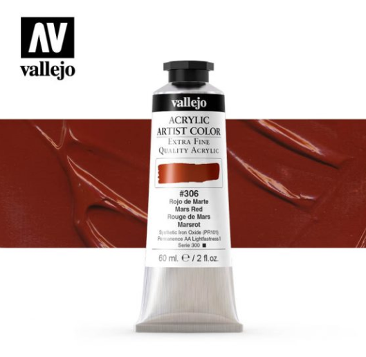 Mars Red Vallejo Acrylic Artist Color