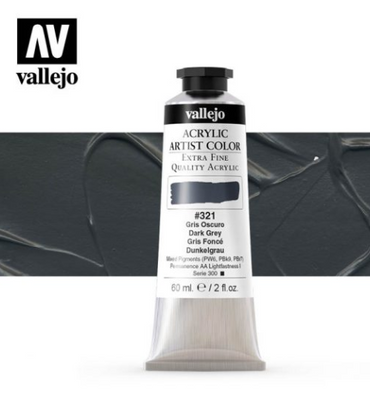 Dark Grey Vallejo Acrylic Artist Color