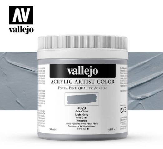 Light Grey Vallejo Acrylic Artist Color