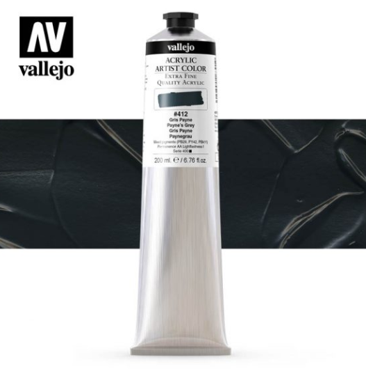 Payne’s Grey Vallejo Acrylic Artist Color