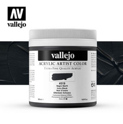 Ivory Black Vallejo Acrylic Artist Color