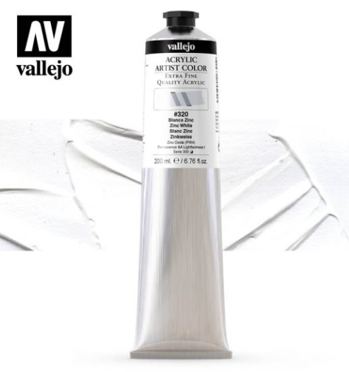 Zinc White Vallejo Acrylic Artist Color