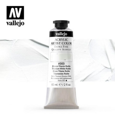 Titanium White Rutile Vallejo Acrylic Artist Color