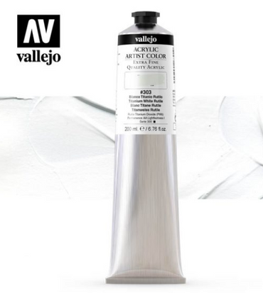 Titanium White Rutile Vallejo Acrylic Artist Color