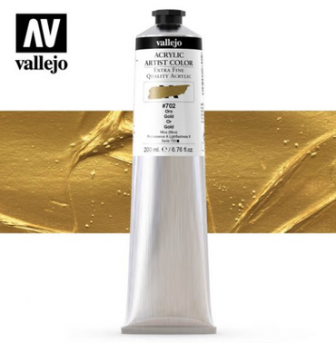 Gold Vallejo Acrylic Artist Color