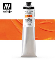 Fluorescent Orange Vallejo Acrylic Artist Color