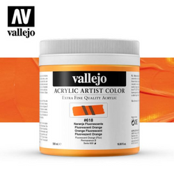 Fluorescent Orange Vallejo Acrylic Artist Color