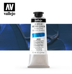 Fluorescent Blue Vallejo Acrylic Artist Color