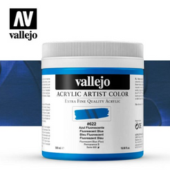 Fluorescent Blue Vallejo Acrylic Artist Color
