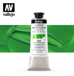 Fluorescent Green Vallejo Acrylic Artist Color