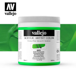 Fluorescent Green Vallejo Acrylic Artist Color