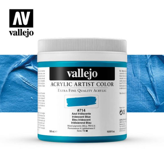 Iridescent Blue Vallejo Acrylic Artist Color