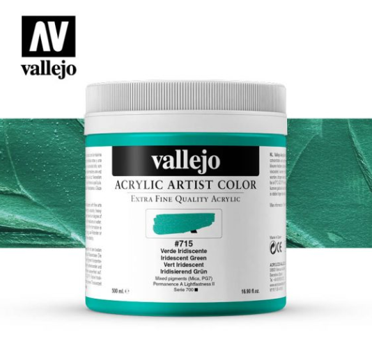 Iridescent Green Vallejo Acrylic Artist Color