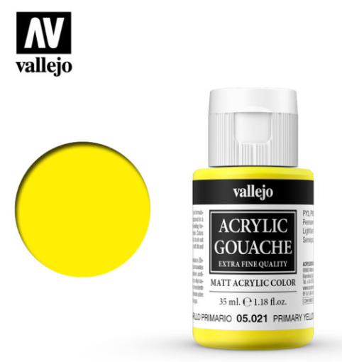 Primary Yellow Vallejo Acrylic Gouache