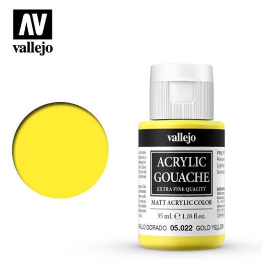 Gold Yellow Vallejo Acrylic Gouache